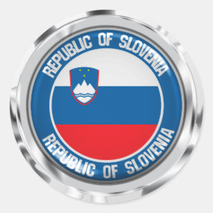 Slovenia Round Emblem Classic Round Sticker