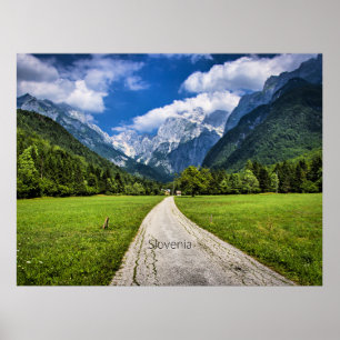 Slovenia, scenic photograph with Alps Poster