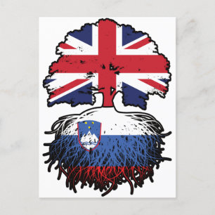 Slovenia Slovenian British UK United Kingdom Postcard