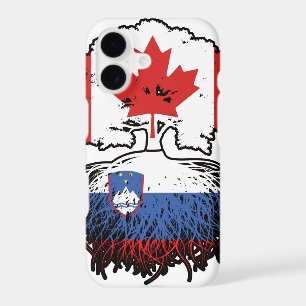 Slovenia Slovenian Canadian Canada Tree Roots Flag