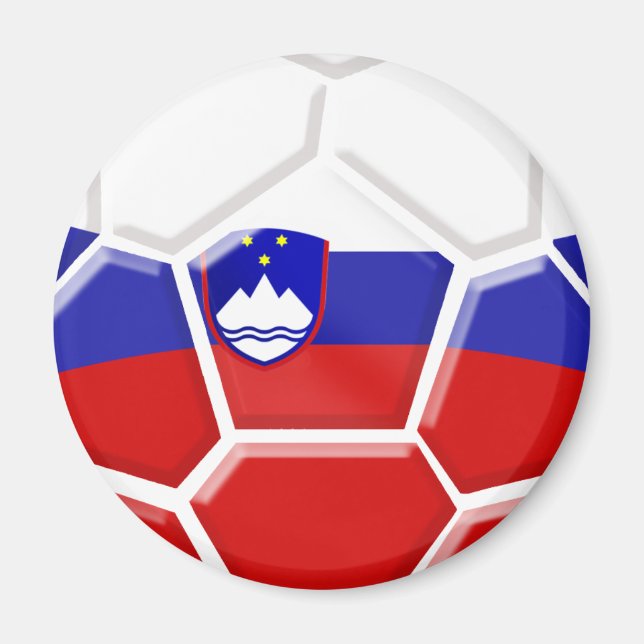 Slovenia Soccer Magnet (Front)