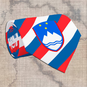 Slovenia Ties, fashion Slovenia Flag business Tie