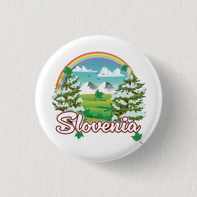 Slovenia Travel logo 3 Cm Round Badge (Front)