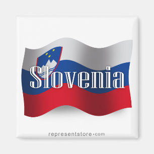 Slovenia Waving Flag Magnet