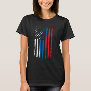 Slovenian American Flag Slovenian Roots Republic o T-Shirt