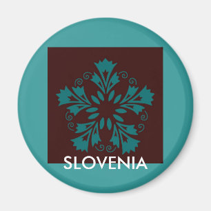 Slovenian Carnations Magnet