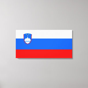 Slovenian Flag Canvas Print