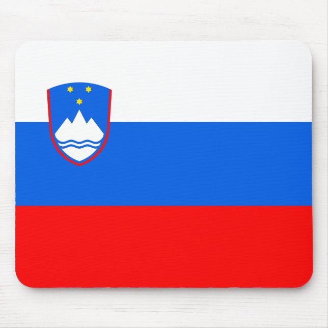 Slovenian Flag Mouse Mat (Front)