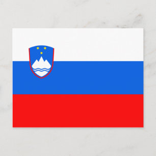 Slovenian Flag Postcard