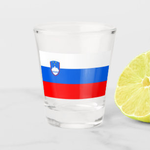 Slovenian Flag Shot Glass