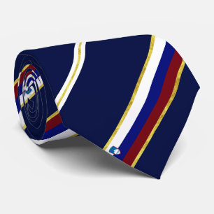 Slovenian stripes flag tie