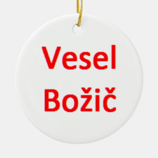 slovenian vesel bozic ceramic tree decoration
