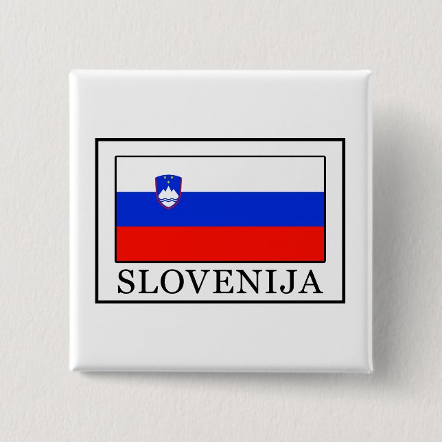 Slovenija 15 Cm Square Badge (Front)
