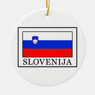 Slovenija Ceramic Tree Decoration