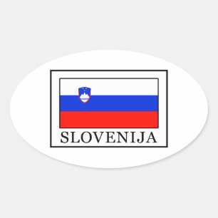 Slovenija Oval Sticker