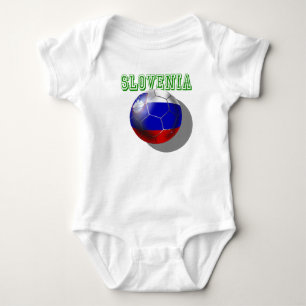 Slovenija Slovenia futbal Nogomet soccer ball Baby Bodysuit