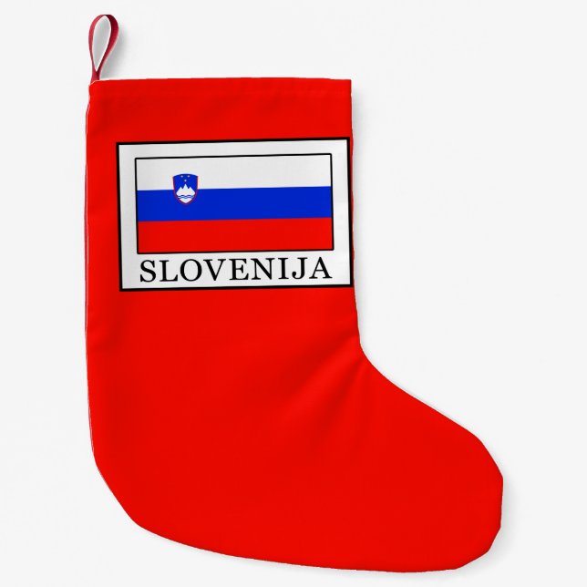 Slovenija Small Christmas Stocking (Front)