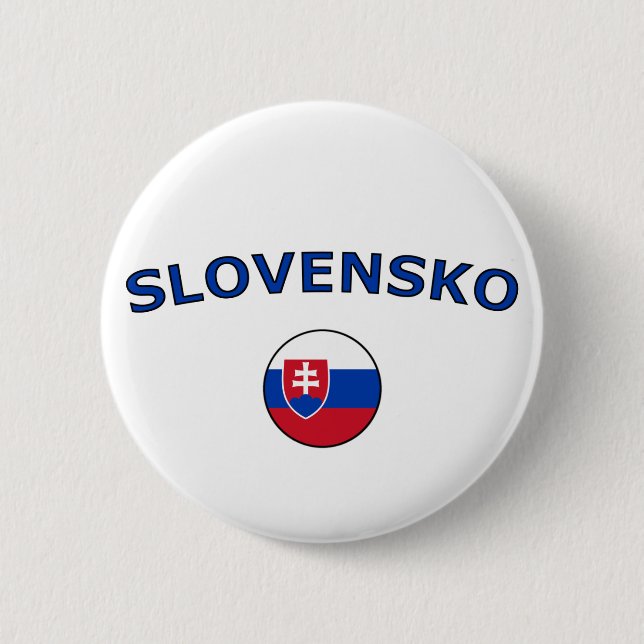 Slovensko 6 Cm Round Badge (Front)