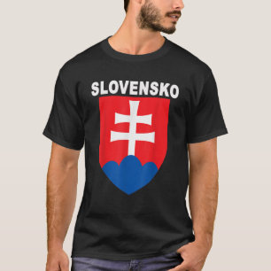 Slovensko Emblem National Slovakia Crest Design T  T-Shirt