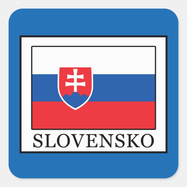 Slovensko Square Sticker (Front)