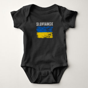 Sloviansk Ukraine Ukrainian Patriotic Baby Bodysuit