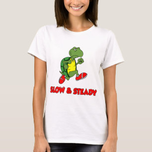 Slow And Steady Running Turtle T-Shirt