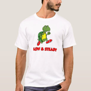 Slow And Steady Running Turtle T-Shirt