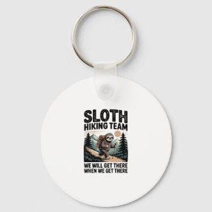 Slow and Steady Sloth Hiking Team Key Ring