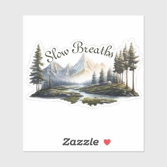 Slow Breaths Relax & Unwind Sticker (Sheet)