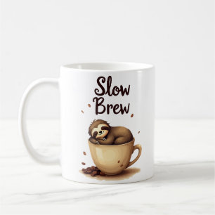 Slow Brew Coffee Sloth Coffee Mug