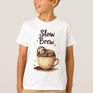 Slow Brew Coffee Sloth T-Shirt