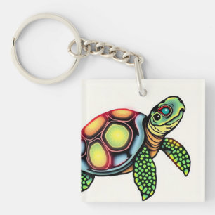 Slow But Legendary Turtle Key Ring