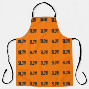Slow Caution Sign  Apron