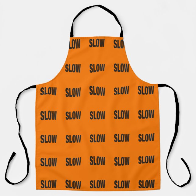 Slow Caution Sign  Apron (Front)