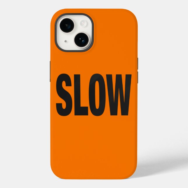 Slow Caution Sign  Case-Mate iPhone Case (Back)