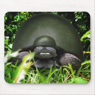Slow Commando - Military Helmet Turtle Mouse Mat