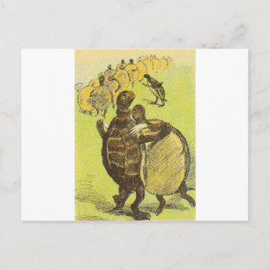 Slow Dance Turtles Postcard