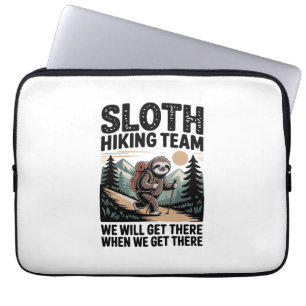 Slow Days Sunny Vibes Sloth Hammock Trop Laptop Sleeve