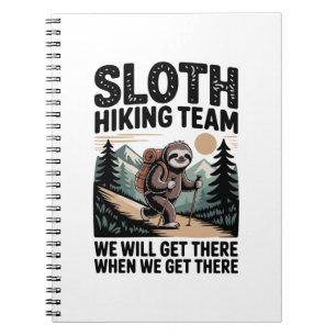 Slow Days Sunny Vibes Sloth Hammock Trop Notebook