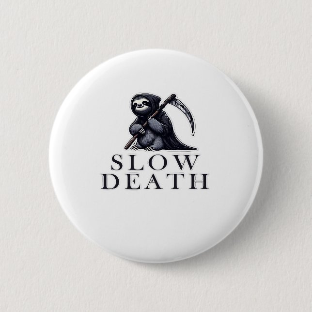 Slow Death Essential T-Shirt 6 Cm Round Badge (Front)