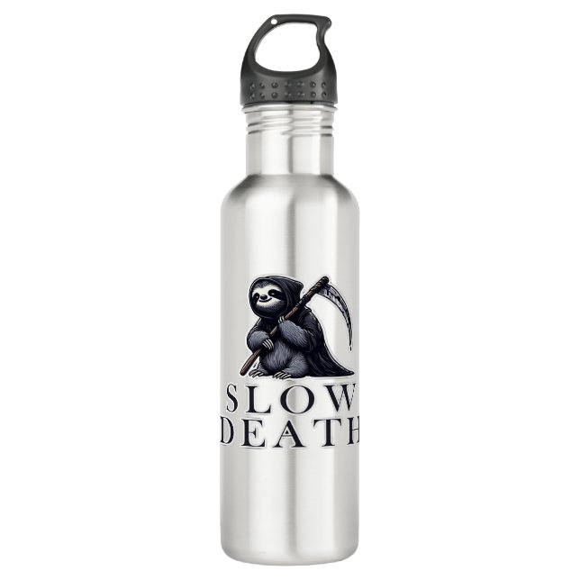 Slow Death Essential T-Shirt 710 Ml Water Bottle (Front)