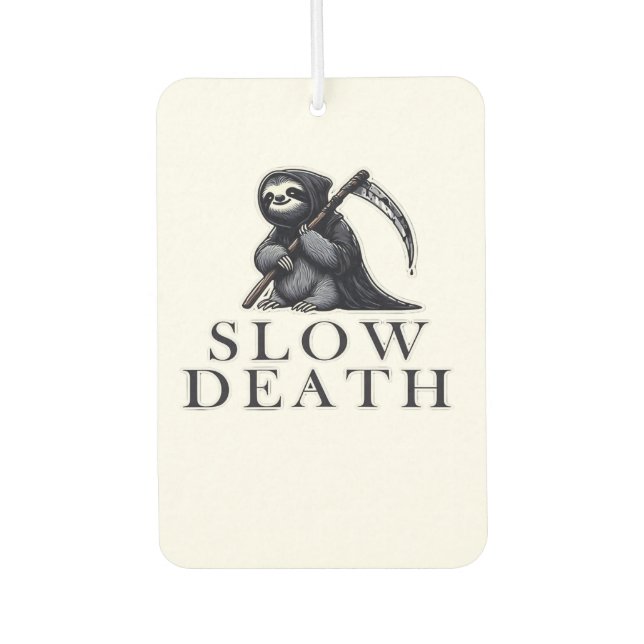Slow Death Essential T-Shirt Car Air Freshener (Front)