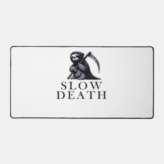 Slow Death Essential T-Shirt Desk Mat (Front)