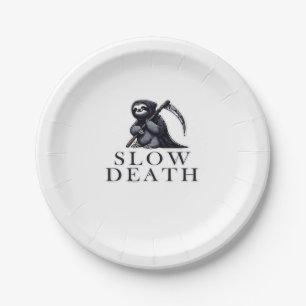 Slow Death Essential T-Shirt Paper Plate
