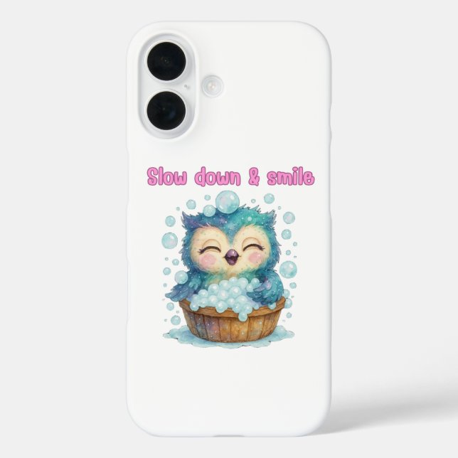 Slow Down and Smile – Positive Vibes Case-Mate iPhone Case (Back)