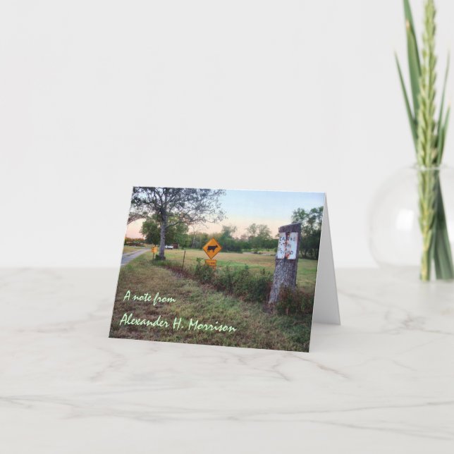 Slow Down Blank Note Cards (Front)