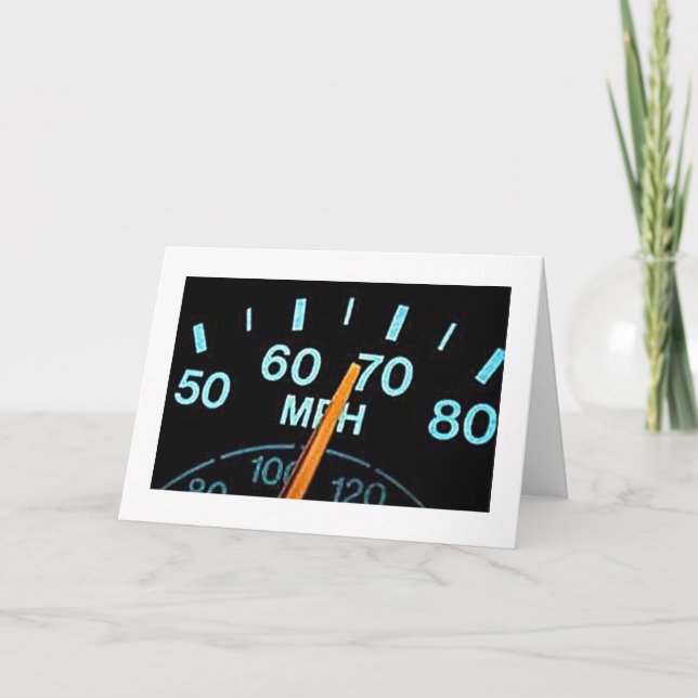 SLOW DOWN / ENJOY YOUR **40th** BIRTHDAY Card (Front)