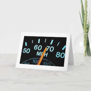 SLOW DOWN / ENJOY YOUR BIRTHDAY (FOR FAST DRIVERS) CARD