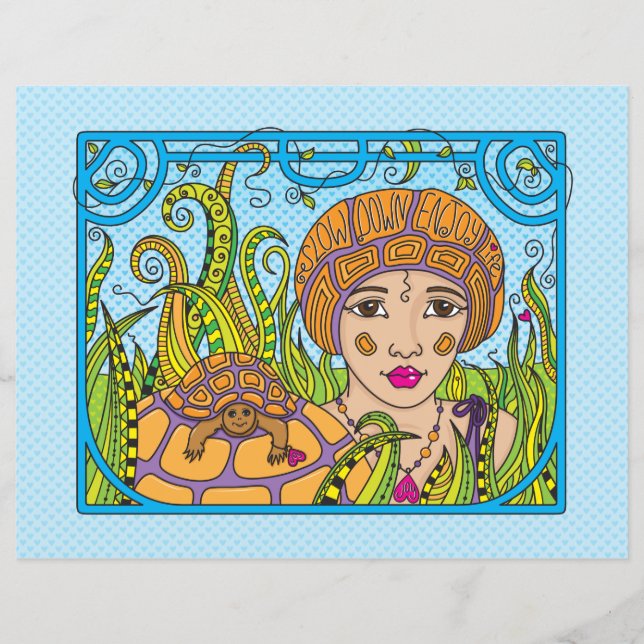 Slow Down_Flat Paper Sheet 11"x8.5" (Front)