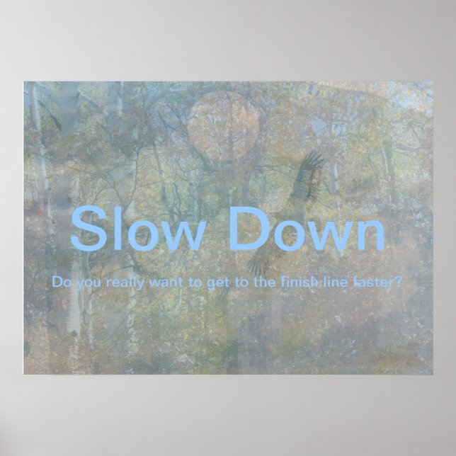 Slow Down Poster (Front)